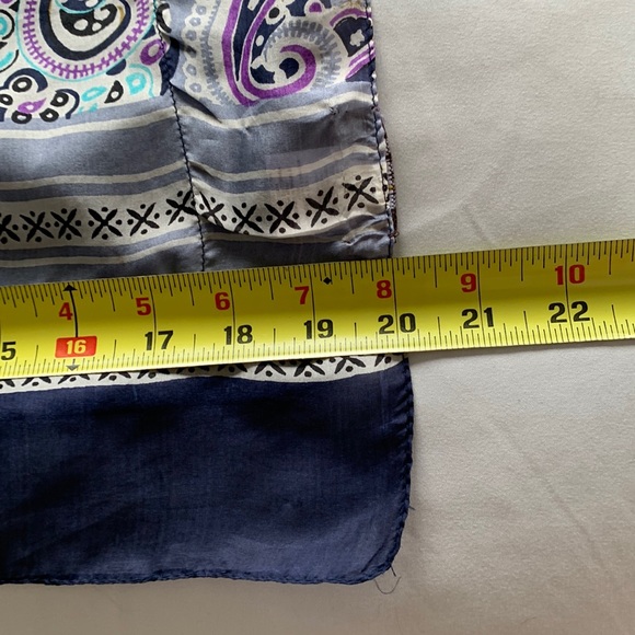 Aita Silk Oversized Scarf 20”x68” - Picture 7 of 8